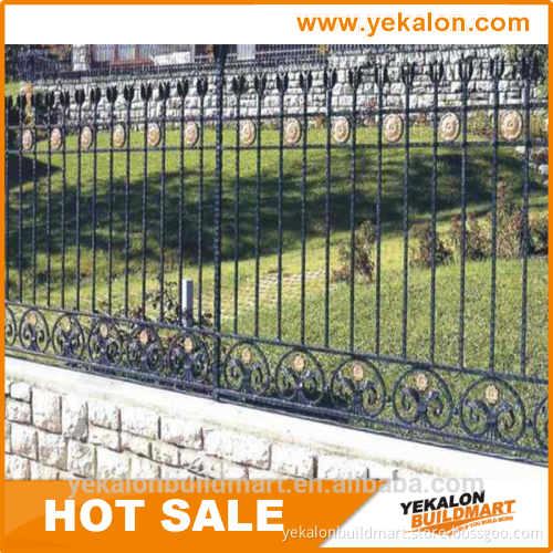 Free sample 2015 Latest design wrought cast iron fence